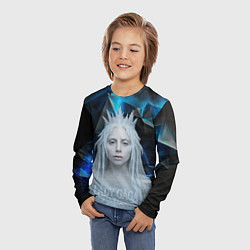 Лонгслив детский Леди Гага стиль снежной королевы, цвет: 3D-принт — фото 2