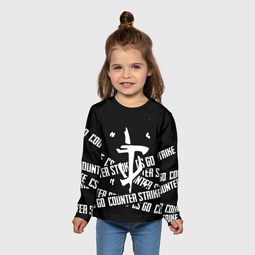 Детский лонгслив Doom x counter strike / 3D-принт – фото 5