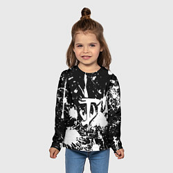 Лонгслив детский Doom белые краски, цвет: 3D-принт — фото 2