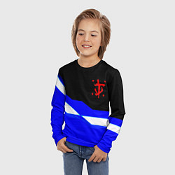 Лонгслив детский Doom sport geometry, цвет: 3D-принт — фото 2