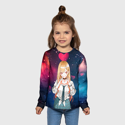 Детский лонгслив Марин Китагава с любовью - Эта фарфоровая кукла вл / 3D-принт – фото 5