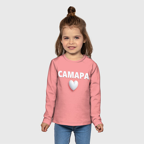 Детский лонгслив Самара сердце / 3D-принт – фото 5