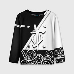 Лонгслив детский Doom стильная геометрия, цвет: 3D-принт