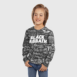 Лонгслив детский Black Sabbath pattern, цвет: 3D-принт — фото 2