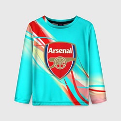 Лонгслив детский Arsenal stripes, цвет: 3D-принт