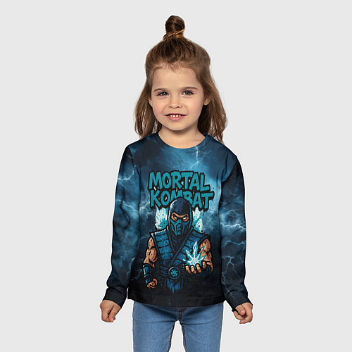 Детский лонгслив Sub-zero граффити / 3D-принт – фото 5