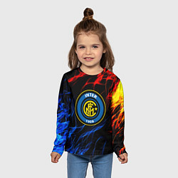 Лонгслив детский Интер битва огней, цвет: 3D-принт — фото 2