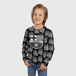 Лонгслив детский Barcelona лапы лес, цвет: 3D-принт — фото 2