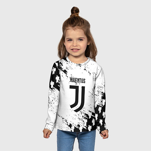 Детский лонгслив Juventus люди спорт / 3D-принт – фото 5
