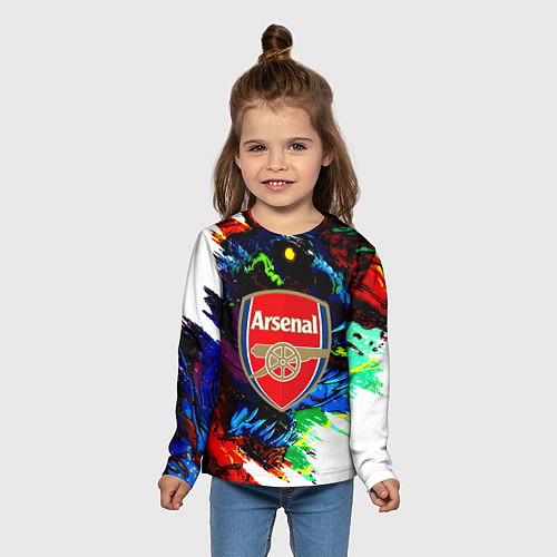 Детский лонгслив Arsenal monster / 3D-принт – фото 5