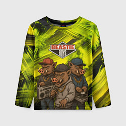 Лонгслив детский Beastie boys в образе кабанов, цвет: 3D-принт