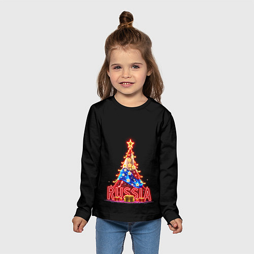 Детский лонгслив Christmas day / 3D-принт – фото 5