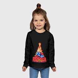 Лонгслив детский Christmas day, цвет: 3D-принт — фото 2