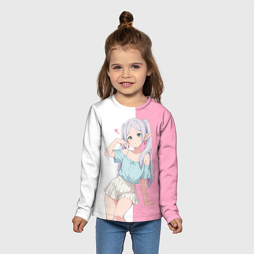 Детский лонгслив Frieren the sorceress / 3D-принт – фото 5