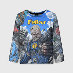 Лонгслив детский Fallout брутальный седьмой, цвет: 3D-принт