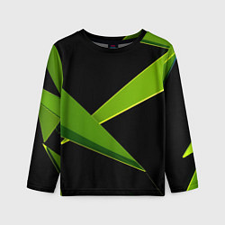 Лонгслив детский Geometric neon, цвет: 3D-принт