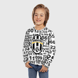 Лонгслив детский Ювентус числа, цвет: 3D-принт — фото 2