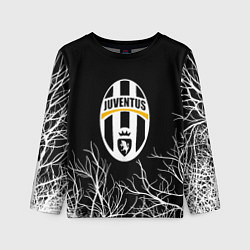Лонгслив детский Ювентус деревья белые, цвет: 3D-принт