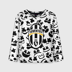 Лонгслив детский Ювентус x Маршмеллоу, цвет: 3D-принт