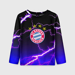 Лонгслив детский Bayern Mnchen молнии шторм, цвет: 3D-принт