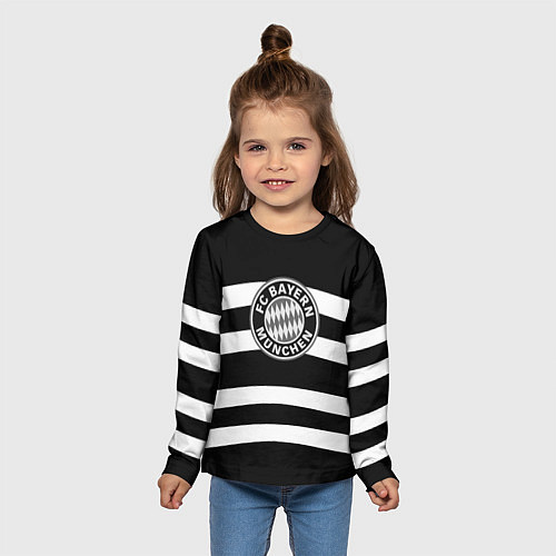 Детский лонгслив Bayern Mnchen волны / 3D-принт – фото 5