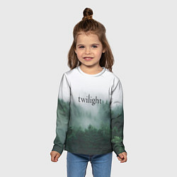 Лонгслив детский Twilight forest, цвет: 3D-принт — фото 2