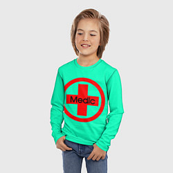 Лонгслив детский Medic, цвет: 3D-принт — фото 2