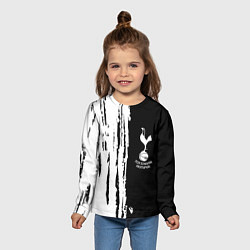 Лонгслив детский Tottenham Hotspur белые краски, цвет: 3D-принт — фото 2