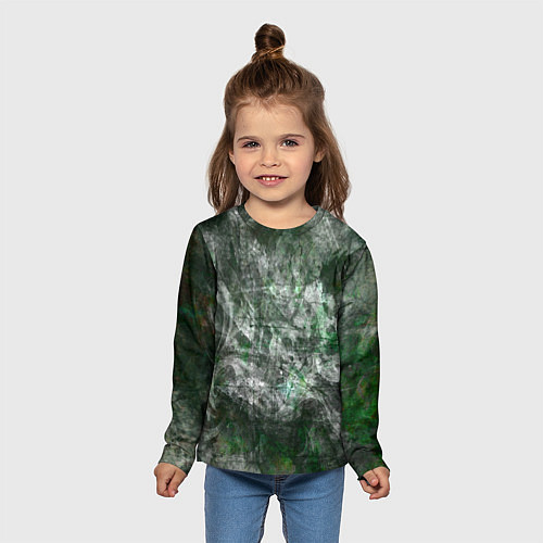 Детский лонгслив Абстракция - acid boom / 3D-принт – фото 5