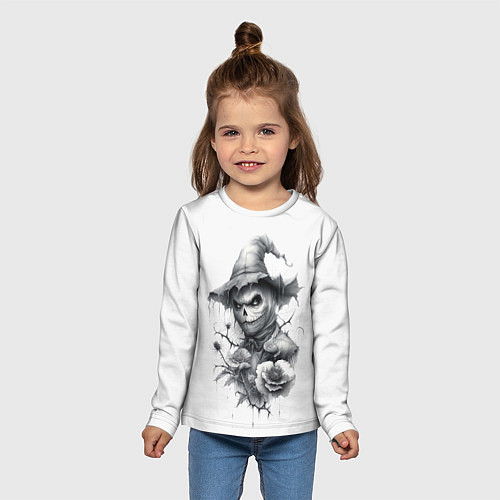 Детский лонгслив Eerie Scarecrow / 3D-принт – фото 5
