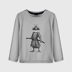 Лонгслив детский Гусь-самурай с катаной, цвет: 3D-принт