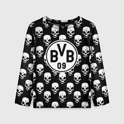 Лонгслив детский Borussia черепа, цвет: 3D-принт