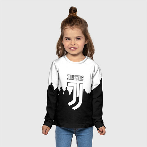 Детский лонгслив Ювентус команды / 3D-принт – фото 5