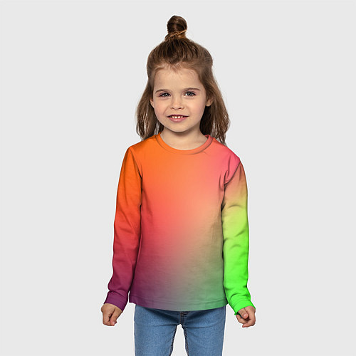Детский лонгслив Color multicolored / 3D-принт – фото 5