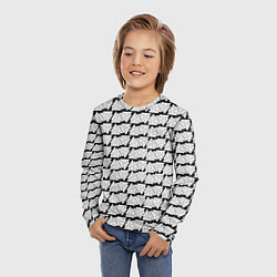 Лонгслив детский Символы валькнут как защитная кольчуга, цвет: 3D-принт — фото 2