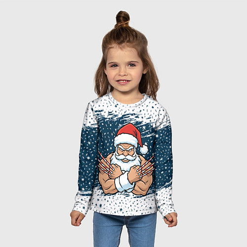 Детский лонгслив Сантамаха / 3D-принт – фото 5