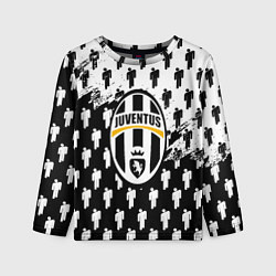 Детский лонгслив Ювентус люди краски