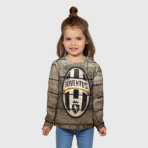 Детский лонгслив Juventus / 3D-принт – фото 5