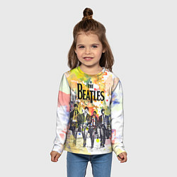 Лонгслив детский The Beatles: Colour Spray, цвет: 3D-принт — фото 2