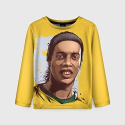 Детский лонгслив Ronaldinho Art