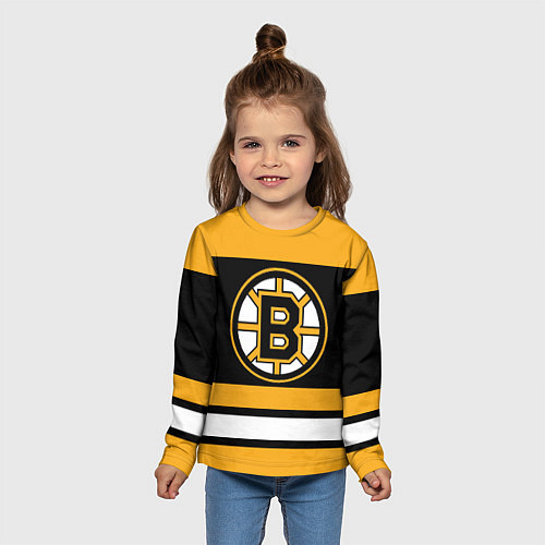 Детский лонгслив Boston Bruins / 3D-принт – фото 5