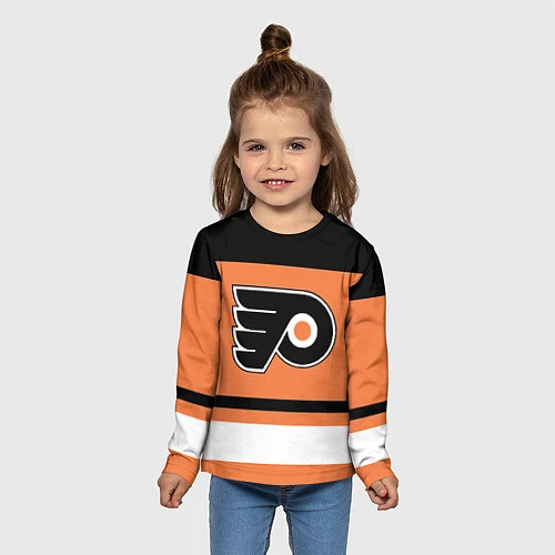 Детский лонгслив Philadelphia Flyers / 3D-принт – фото 5