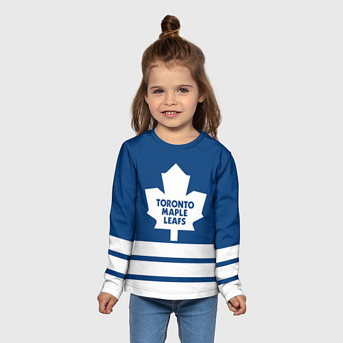 Детский лонгслив Toronto Maple Leafs / 3D-принт – фото 5