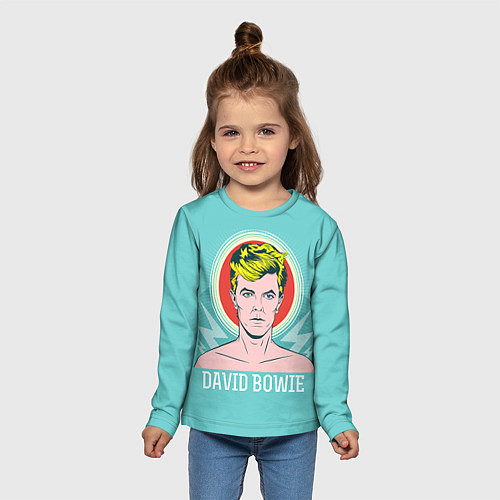 Детский лонгслив David Bowie: pop-art / 3D-принт – фото 5