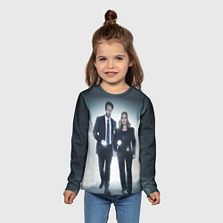 Лонгслив детский Малдер и Скалли, цвет: 3D-принт — фото 2