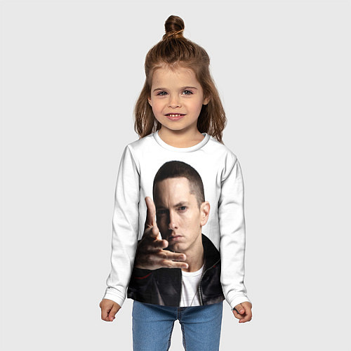 Детский лонгслив Eminem / 3D-принт – фото 5