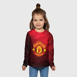 Лонгслив детский Манчестер Юнайтед, цвет: 3D-принт — фото 2