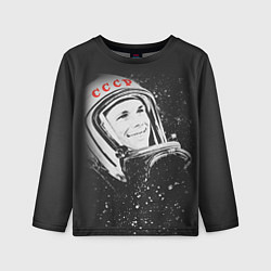 Детский лонгслив Гагарин в космосе