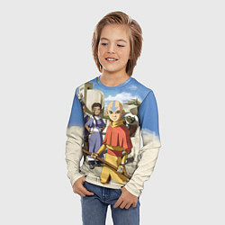 Лонгслив детский Легенда об Аанге, цвет: 3D-принт — фото 2