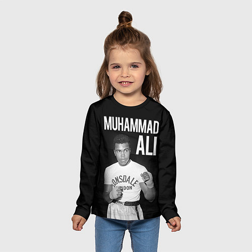 Детский лонгслив Muhammad Ali / 3D-принт – фото 5